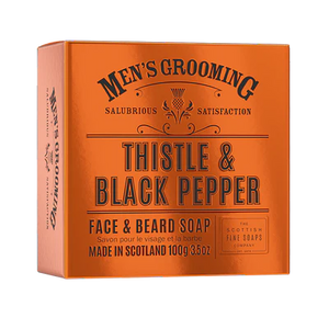 Men’s Grooming Thistle & Black Pepper Face & Beard Soap - Boxed