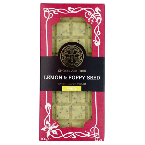 Lemon & Poppy Seed Organic Chocolate 100g by Chocolate Tree