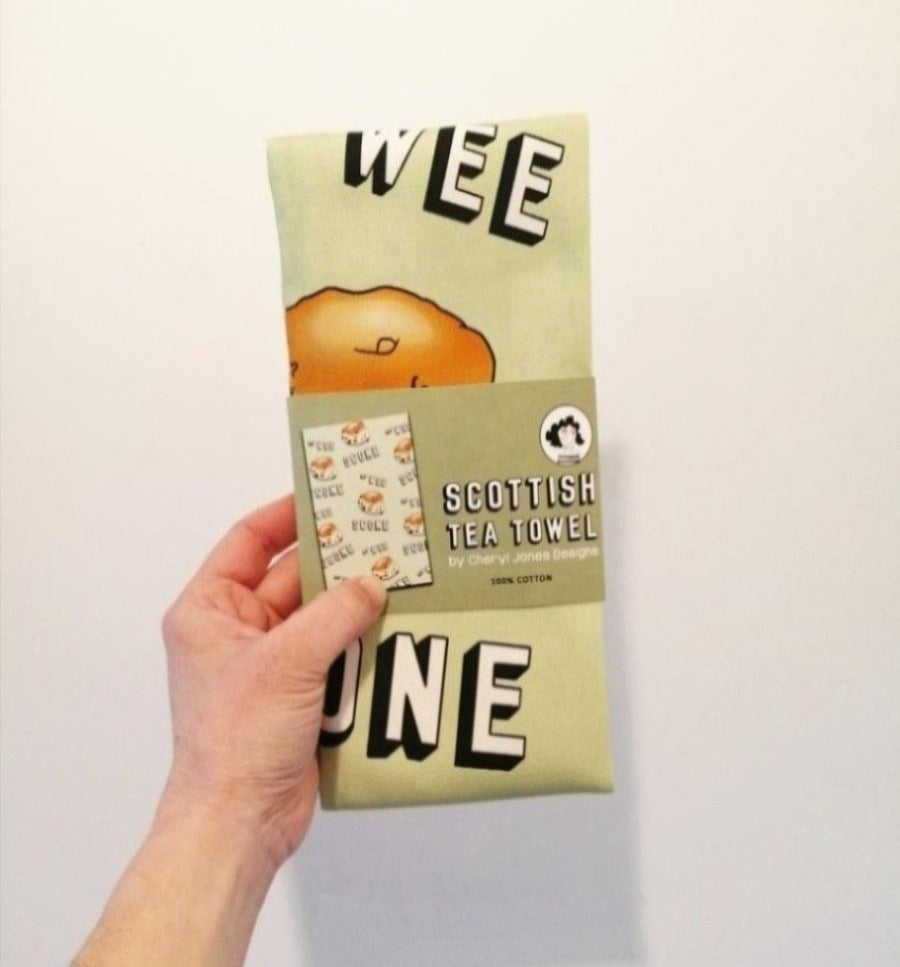 Ma Wee Scone Tea Towel by Cheryl Jones Designs
