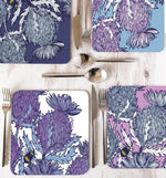 Load image into Gallery viewer, Flower of Scotland Placemats Set of 4 by Gillian Kyle