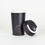 Load image into Gallery viewer, Eco-Friendly Travel Cup Small 400ml Obsidian Black by Huski