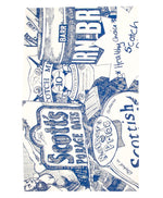 Load image into Gallery viewer, Scottish Breakfast Zoom Tea Towel by Gillian Kyle