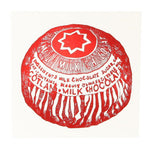 Load image into Gallery viewer, Tunnocks Tea Cake Foil Greetings Card by Gillian Kyle