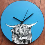Load image into Gallery viewer, Highland Coo Wall Clock by Gillian Kyle
