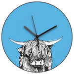 Load image into Gallery viewer, Highland Coo Wall Clock by Gillian Kyle