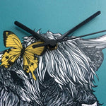 Load image into Gallery viewer, Lola Highland Cow Wall Clock by Gillian Kyle