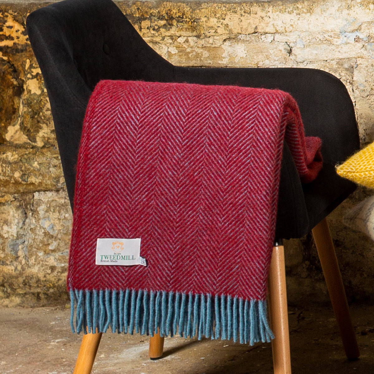 Tweedmill outlet herringbone throw