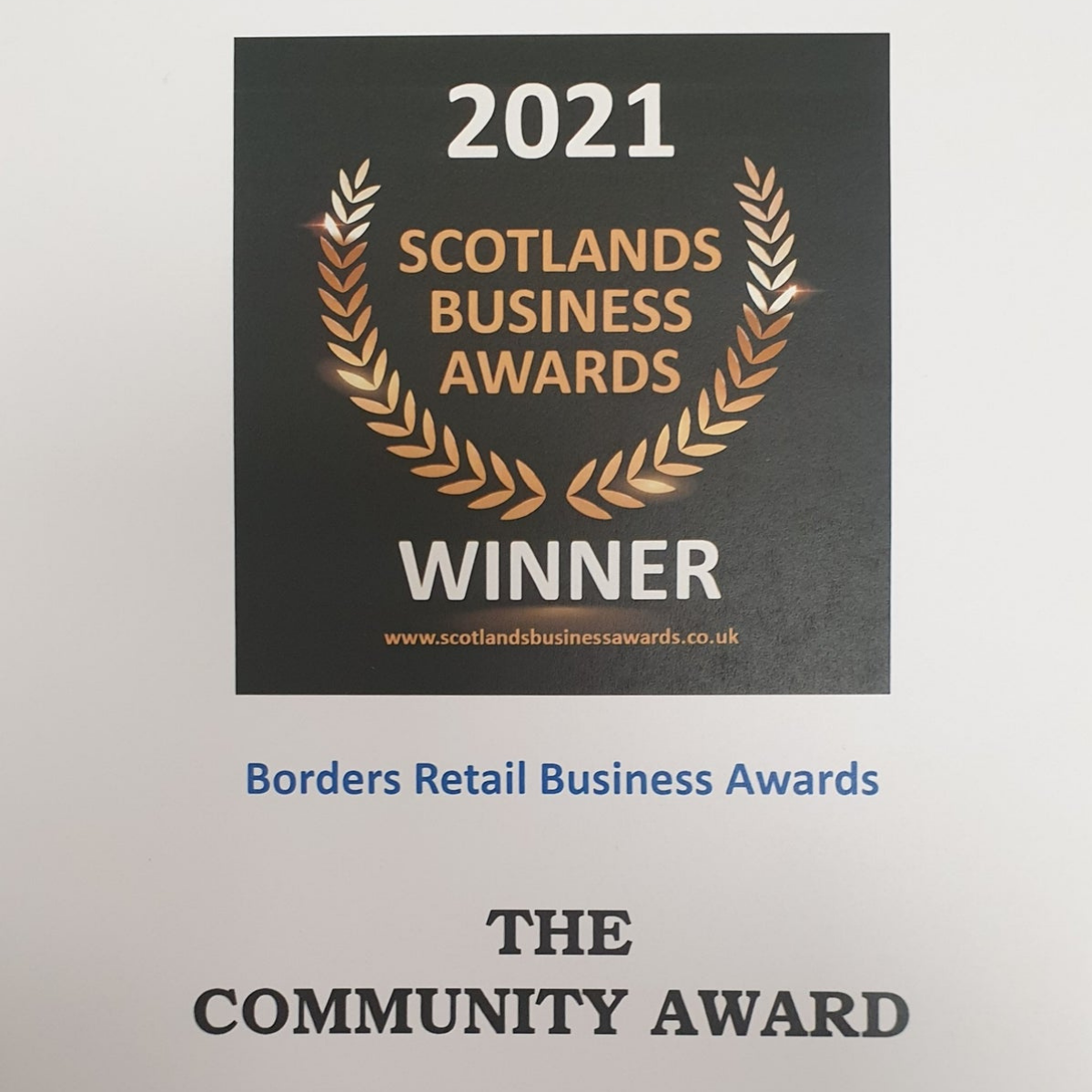 WE WON! Scotlands Business Awards 2021