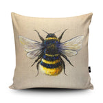 Load image into Gallery viewer, Linen Bee Vegan Suede Cushion
