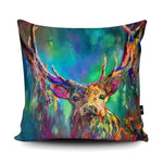 Load image into Gallery viewer, Woodland Stag Vegan Suede Cushion
