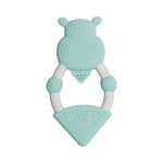 Load image into Gallery viewer, Textured Baby Animal Teether - Chewy the Hippo
