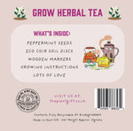 Load image into Gallery viewer, The Plant Gift Co Herbal Tea. Eco Mini Grow-Kit Peppermint
