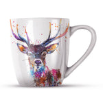 Load image into Gallery viewer, Splatter Rainbow Stag Bone China Mug
