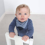 Load image into Gallery viewer, Neckerchew Teething Dribble Bib - Preppy Stripes
