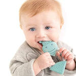 Load image into Gallery viewer, Textured Baby Animal Teether - Chewy the Hippo
