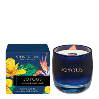 Stoneglow Infusion Joyous - Verbena & Spiced Woods Scented Candle Boxed Tumbler