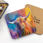 Load image into Gallery viewer, Harris Highland Cow Coaster
