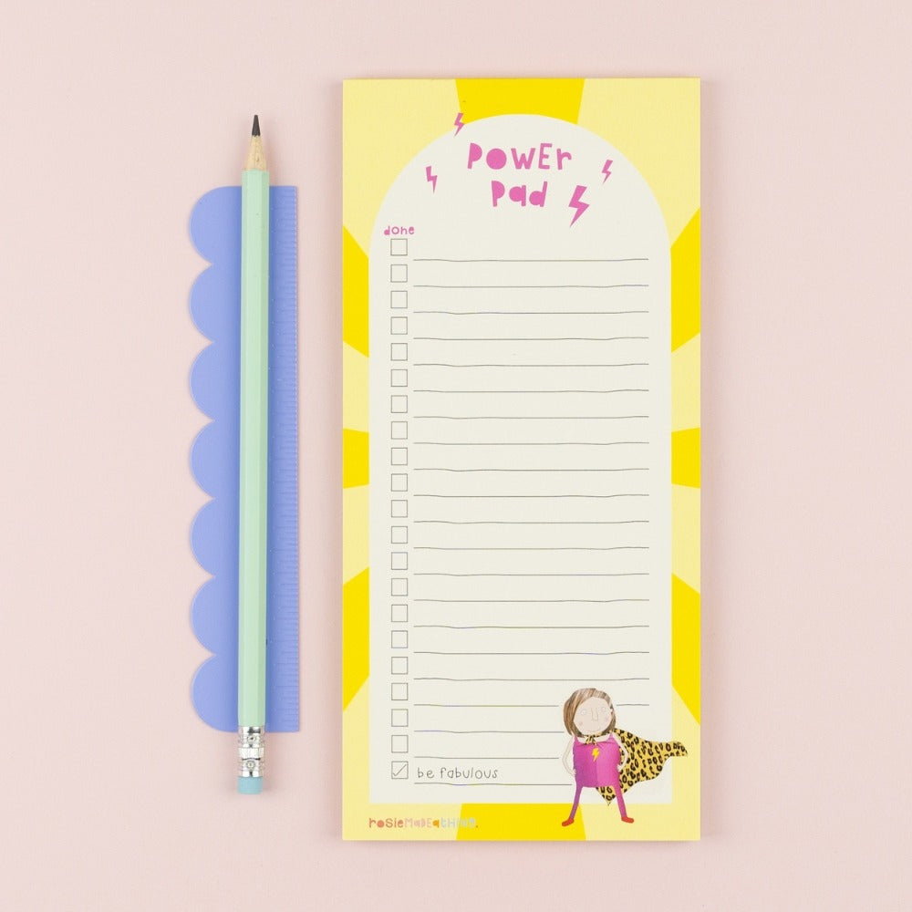 Power Pad List Pad by Rosie Made A Thing