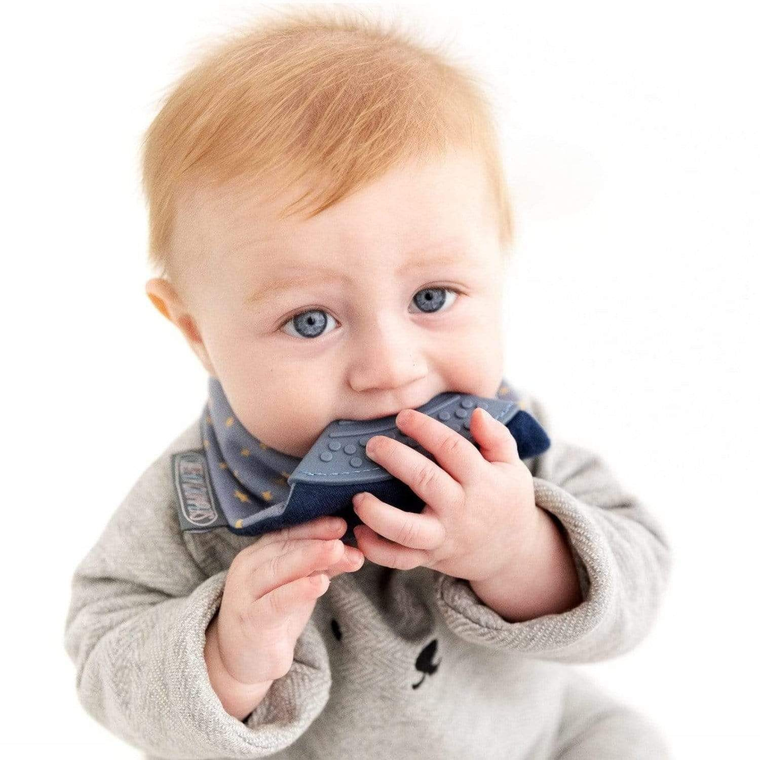 Neckerchew Teething Dribble Bib - Midnight Stars