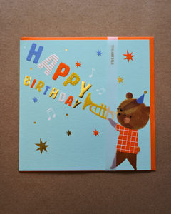Happy Birthday (Animal Trumpet) Card By Art File