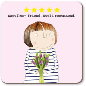 Five Star Friend Coaster by Rosie Made A Thing