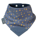 Load image into Gallery viewer, Neckerchew Teething Dribble Bib - Midnight Stars
