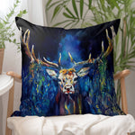 Load image into Gallery viewer, Blue Grazing Stag Cushion
