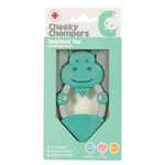 Load image into Gallery viewer, Textured Baby Animal Teether - Chewy the Hippo
