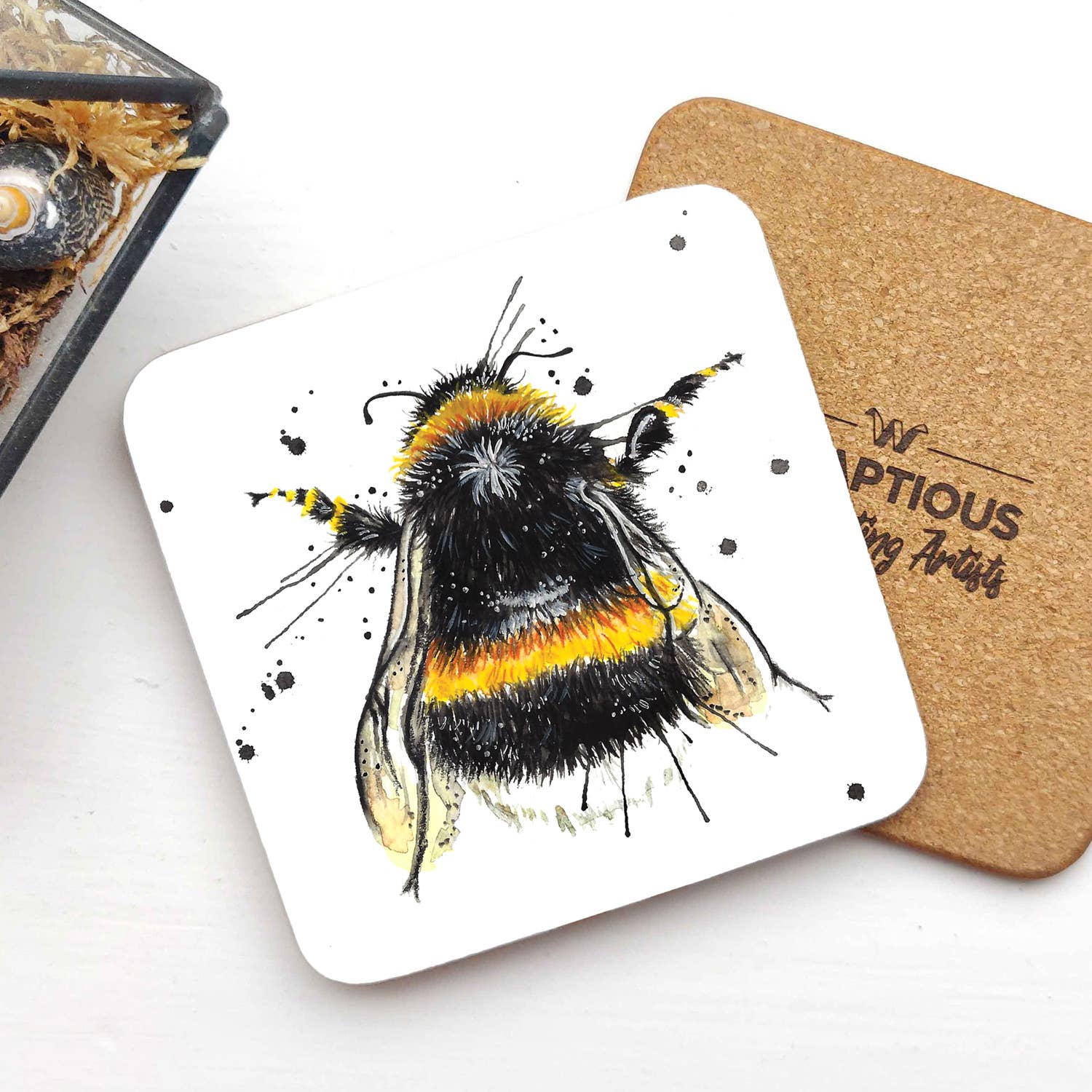 Linen Bee Coaster