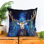 Load image into Gallery viewer, Blue Grazing Stag Cushion
