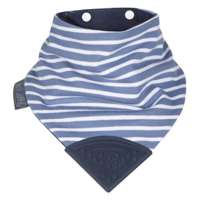 Neckerchew Teething Dribble Bib - Preppy Stripes