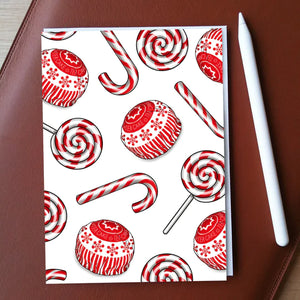 Candy Canes & Teacakes Card by Cheryl Jones