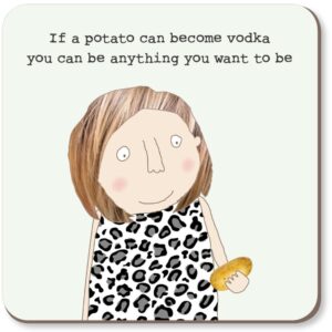 Potato Vodka Coaster by Rosie Made a Thing