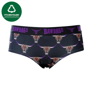 Women’s Highland Cow Cool De Sacs Underwear by Bawbags