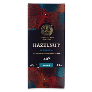 Hazelnut Vegan Chocolate 40g by Chocolate Tree