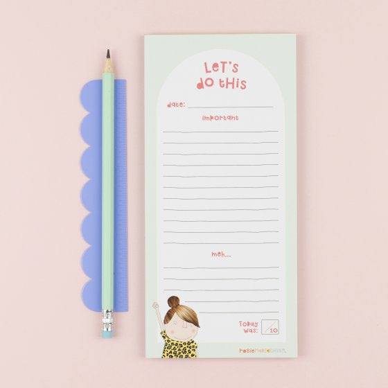 Lets Do This List Pad by Rosie Made A Thing