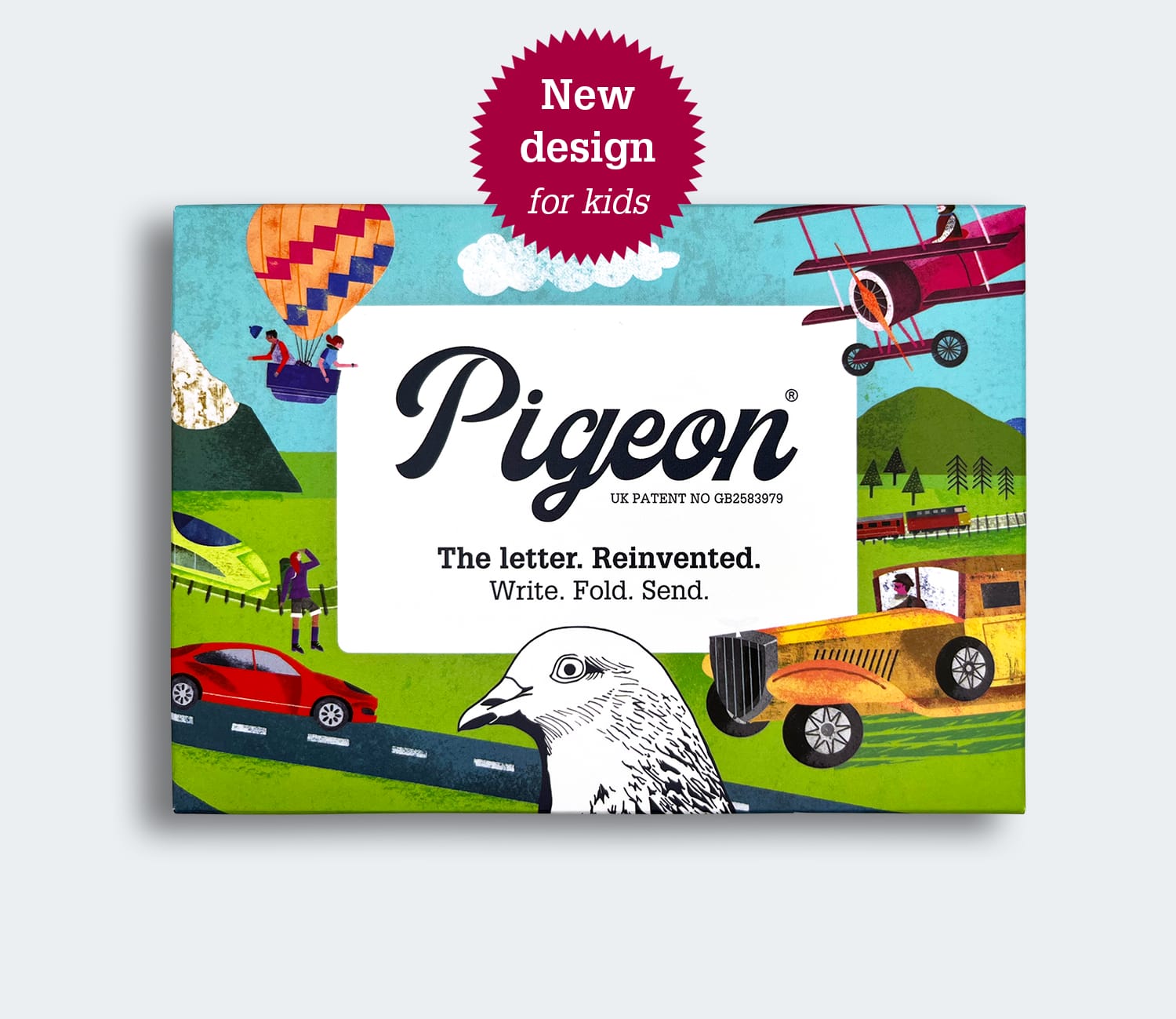 Hop On Board Origami Notecards by Pigeon