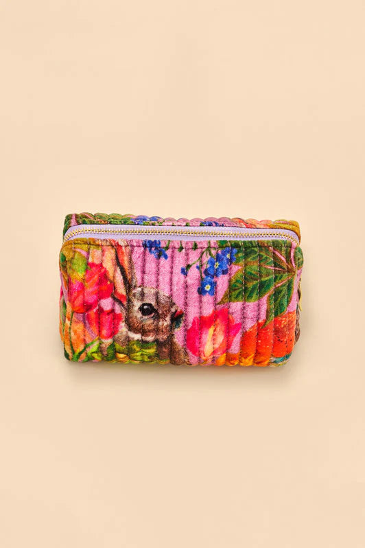 Small Quilted Vanity Bag - Whimsical Woodland