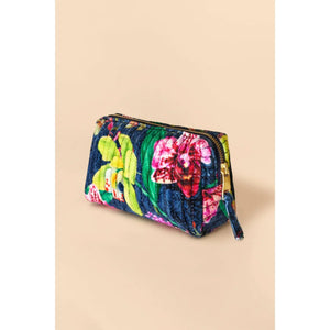 Small Quilted Vanity Bag - Exotic Evening, Ink