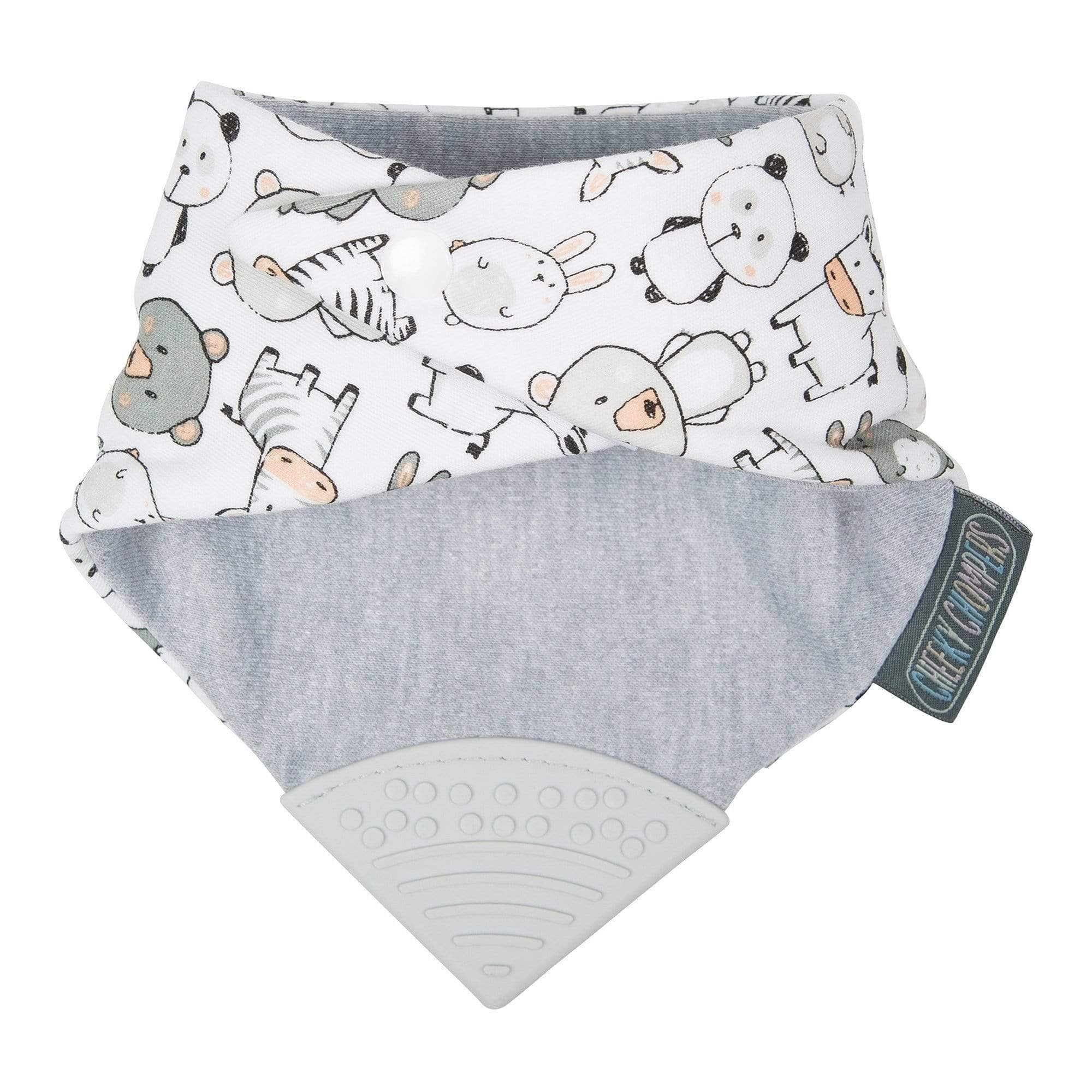 Neckerchew Teething Dribble Bib - Panda Pals