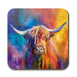 Load image into Gallery viewer, Harris Highland Cow Coaster
