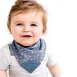 Load image into Gallery viewer, Neckerchew Teething Dribble Bib - Midnight Stars
