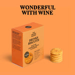Load image into Gallery viewer, Mature Cheddar, Chilli &amp; Almond Drinks Biscuits (110g) by The Drinks Bakery
