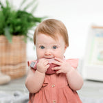 Load image into Gallery viewer, Neckerchew Teething Dribble Bib - Rainbow Rose
