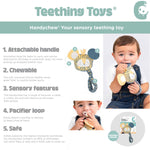 Load image into Gallery viewer, Handychew Sensory Baby Teething Toy - Bertie the Lion
