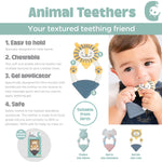 Load image into Gallery viewer, Textured Baby Animal Teether - Darcy the Elephant
