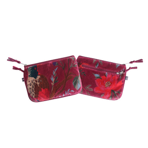 Botanical Velvet Juliet Purse in Pinky Plum by Earth Squared