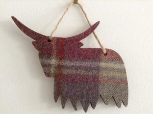 Hanging Cow Mauve by Southbeach Design