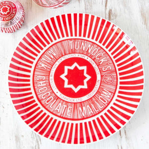 Tunnocks Tea Cake Wrapper Biscuit Plate by Gillian Kyle