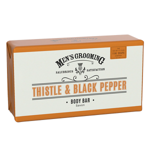 Men's Grooming Thistle and Black Pepper Body Bar by Scottish Fine Soaps